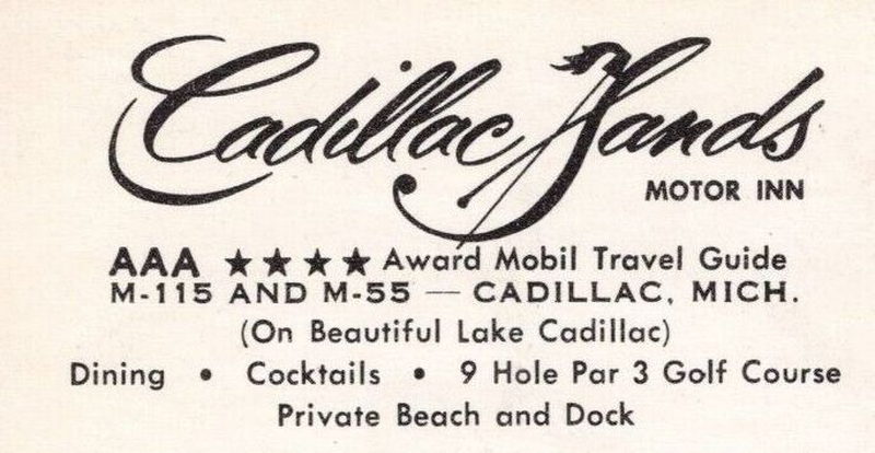 Lake Cadillac Resort (Cadillac Sands Resort) - Vintage Postcard